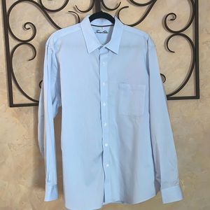Light blue long sleeve Tasso Elba shirt